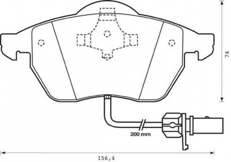 Тормозные колодки, дисковый тормоз (набор) Jurid 573022J