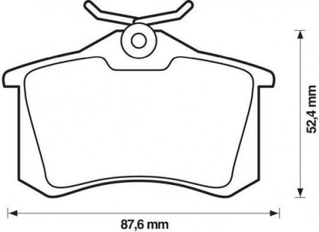 Гальмівні колодки, дискові Jurid 573032JC