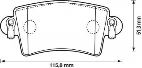 Тормозные колодки, дисковый тормоз (набор) Jurid 573055J