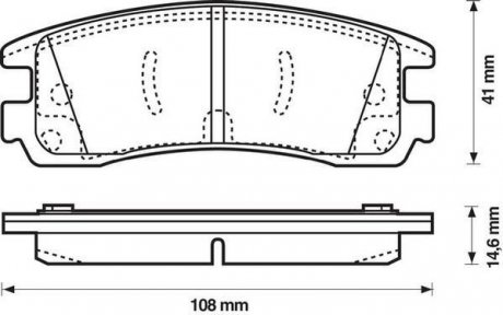 Тормозные колодки, дисковый тормоз (набор) Jurid 573062J