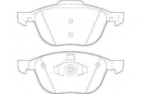 Тормозные колодки, дисковый тормоз (набор) Jurid 573209D (фото 1)