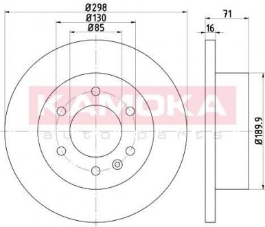 Гальмівний диск KAMOKA 103121