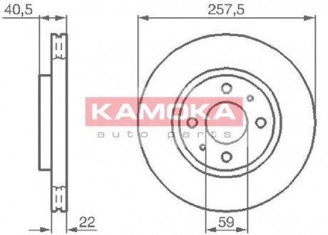 Тормозной диск KAMOKA 1031524