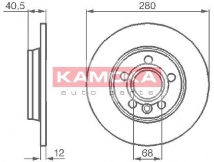 Гальмівний диск KAMOKA 1032024