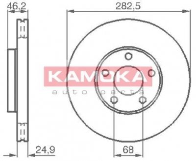 Тормозной диск KAMOKA 1032028