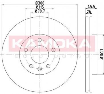 Тормозной диск KAMOKA 103265