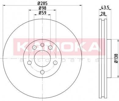 Тормозной диск KAMOKA 103268