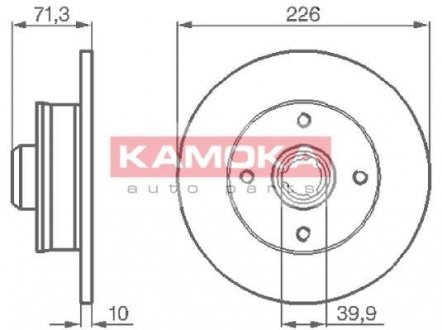 Гальмівний диск KAMOKA 103274