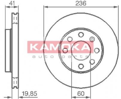 Гальмівний диск KAMOKA 103302