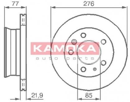 Тормозной диск KAMOKA 103306 (фото 1)