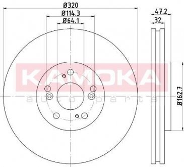 Тормозной диск KAMOKA 103318