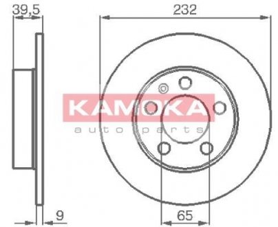 Тормозной диск KAMOKA 1036068