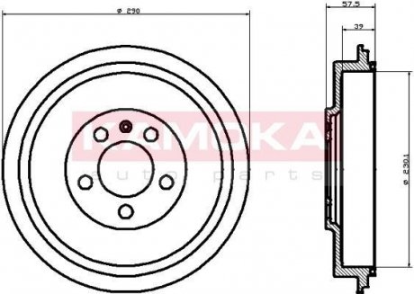 Тормозной барабан KAMOKA 104024