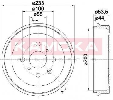 Тормозной барабан KAMOKA 104040