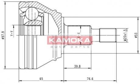 Шарнирный набор, приводной вал KAMOKA 6681