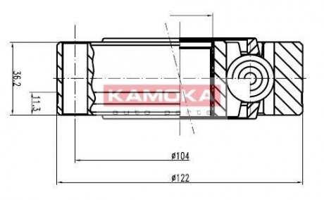 Шарнирный набор, приводной вал KAMOKA 8047