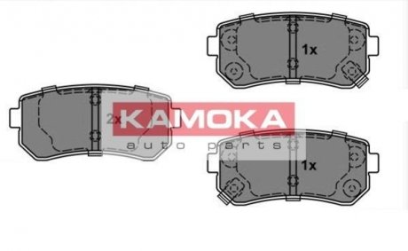 Тормозные колодки, дисковый тормоз (набор) KAMOKA JQ101146 (фото 1)