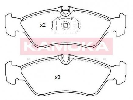 Колодки гальмівні дискові задні, комплект KAMOKA JQ101164