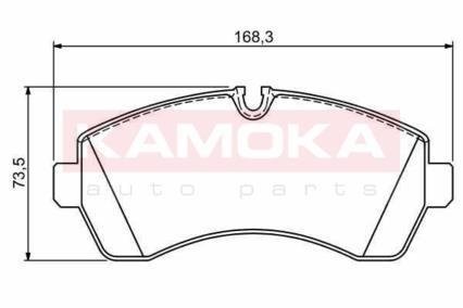 Тормозные колодки, дисковый тормоз (набор) KAMOKA JQ1012089