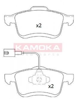 ГАЛЬМІВНІ КОЛОДКИ ДИСКОВІ KAMOKA JQ101239