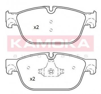 Комплект тормозных колодок, дисковый механизм KAMOKA JQ101244 (фото 1)