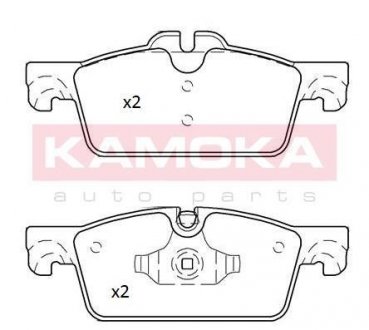 Тормозные колодки дисковые KAMOKA JQ101248