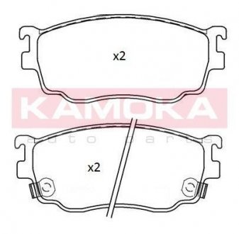 Комплект тормозных колодок, дисковый механизм KAMOKA JQ101253