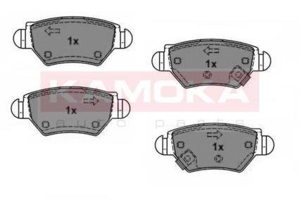 Комплект тормозных колодок, дисковый тормоз KAMOKA JQ1012588