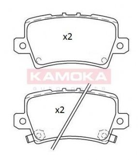 Комплект тормозных колодок, дисковый механизм KAMOKA JQ101261