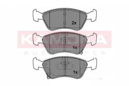 Тормозные колодки, дисковый тормоз (набор) KAMOKA JQ1012642