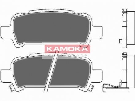 Тормозные колодки, дисковый тормоз (набор) KAMOKA JQ1012666 (фото 1)