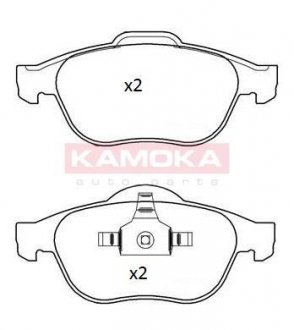 Комплект тормозных колодок, дисковый механизм KAMOKA JQ101290