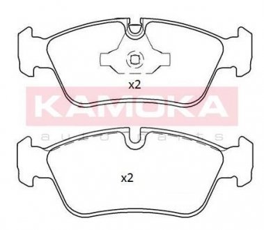 Комплект гальмівних колодок, дискове гальмо KAMOKA JQ101291