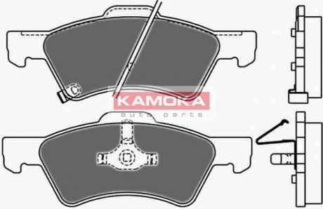 Гальмівні колодки, дискове гальмо (набір) KAMOKA JQ1013020