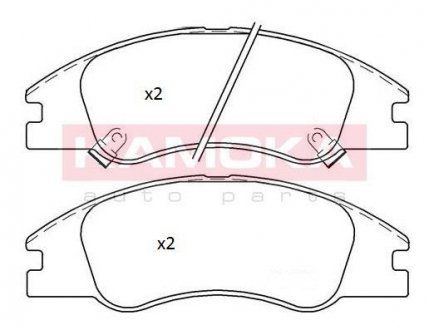 Тормозные колодки дисковые KAMOKA JQ101303