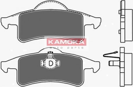 Гальмівні колодки, дискове гальмо (набір) KAMOKA JQ1013048