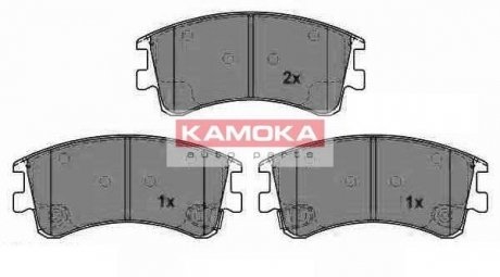 Тормозные колодки, дисковый тормоз (набор) KAMOKA JQ1013238 (фото 1)
