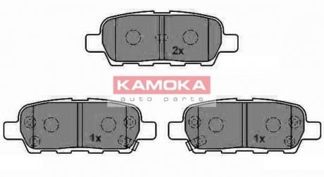 Комплект тормозных колодок, дисковый тормоз KAMOKA JQ1013386 (фото 1)