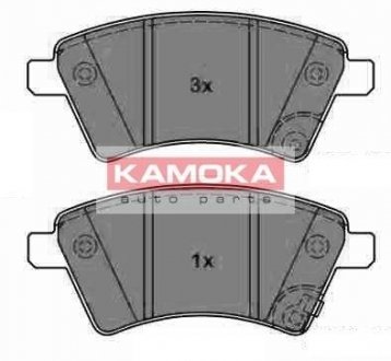 Тормозные колодки, дисковый тормоз (набор) KAMOKA JQ1013750