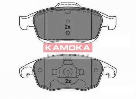 Тормозные колодки, дисковый тормоз (набор) KAMOKA JQ1013942 (фото 1)
