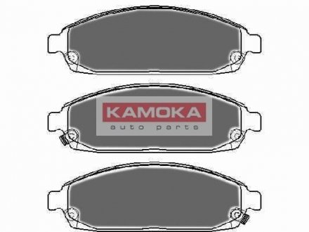 Комплект тормозных колодок, дисковый тормоз KAMOKA JQ1018004 (фото 1)