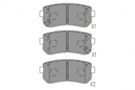 Колодки тормозные PARTS KAVO KBP-3059 (фото 1)