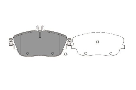 Колодки гальмівні (передні) MB B-class (W242/246)/ GLA-class (X156) 11- PARTS KAVO KBP6620