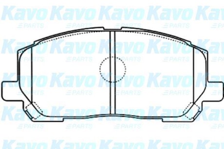 Колодки тормозные (передние) Lexus RX/Toyota Highlander 00-07 (Sumitomo) (с датчиком) PARTS KAVO KBP9137