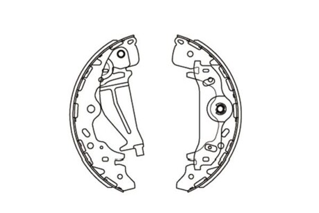 Гальмівні колодки (набір) PARTS KAVO KBS3405