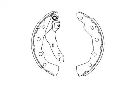 Колодки гальмівні барабанные PARTS KAVO KBS6415 (фото 1)