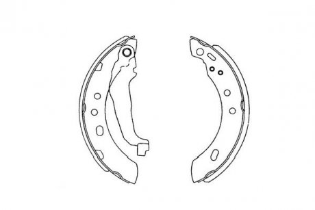 Гальмівні колодки (набір) PARTS KAVO KBS7401 (фото 1)