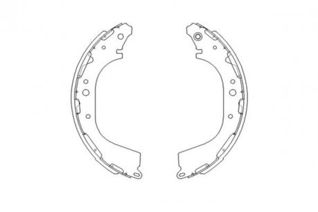 Комплект тормозных колодок KAVO KBS-7411