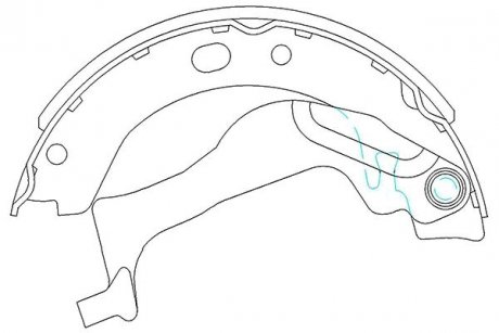 Тормозные колодки.) PARTS KAVO KBS9909 (фото 1)