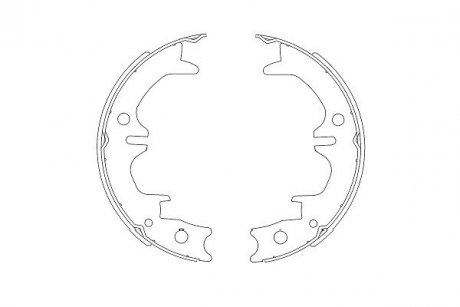 Комплект тормозных колодок KAVO KBS9911